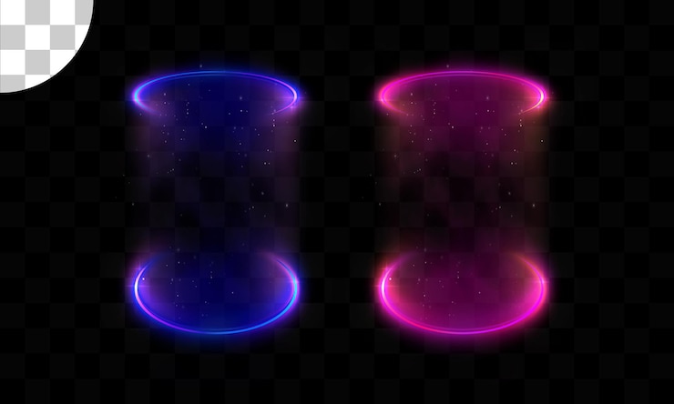 PSD magic portals on transparent background