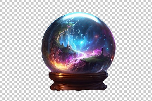 PSD magic sphere illustration background