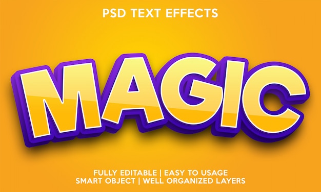 Magic text effect