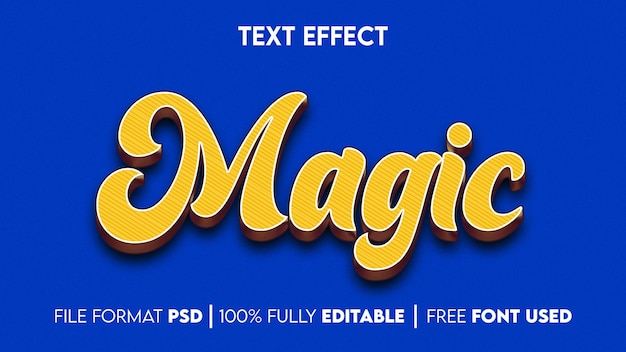 Magic text effect