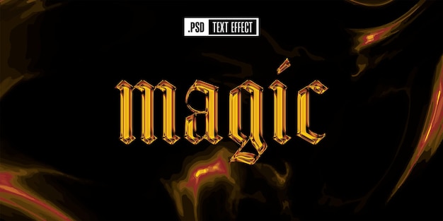 PSD magic text effect
