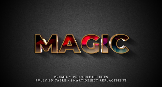 PSD magic text style effect psd