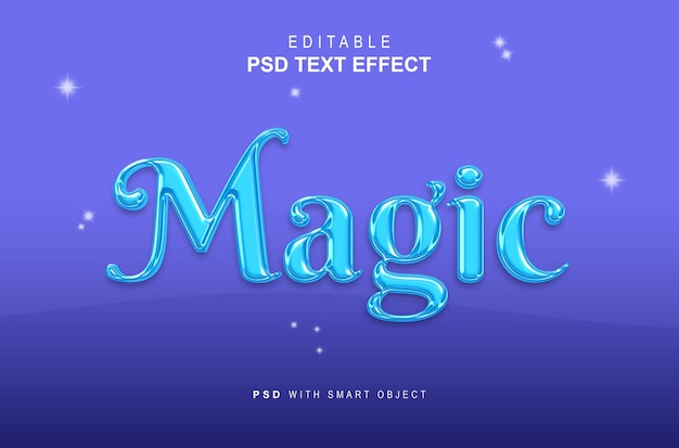 PSD Волшебный текстовый эффект