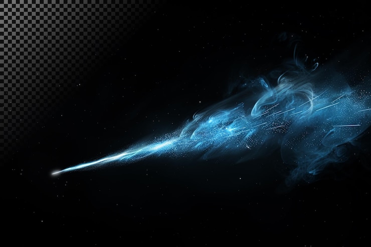 PSD magical blue sparkles