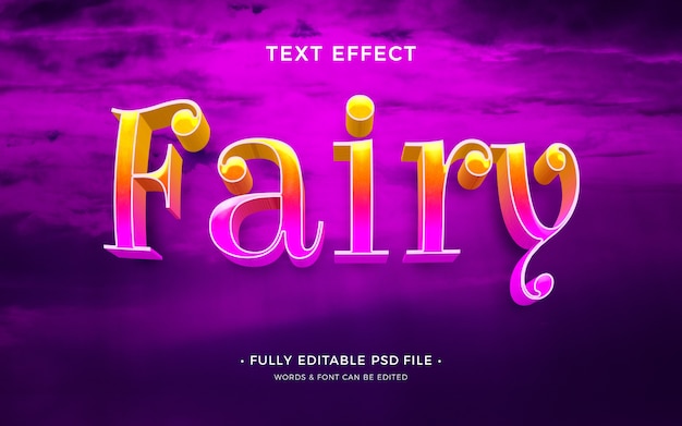 PSD magical text effect