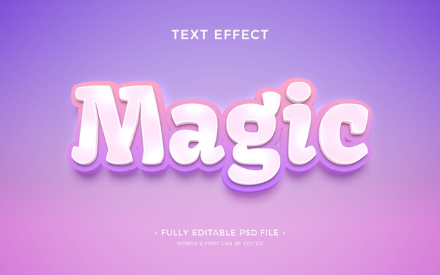 Magical text effect