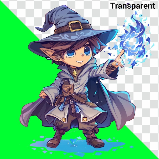 PSD magical threads tshirt design featuring mage character