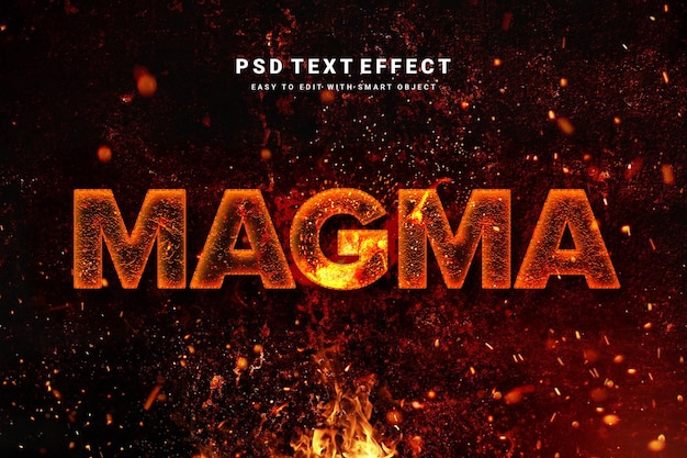 Magma text effect