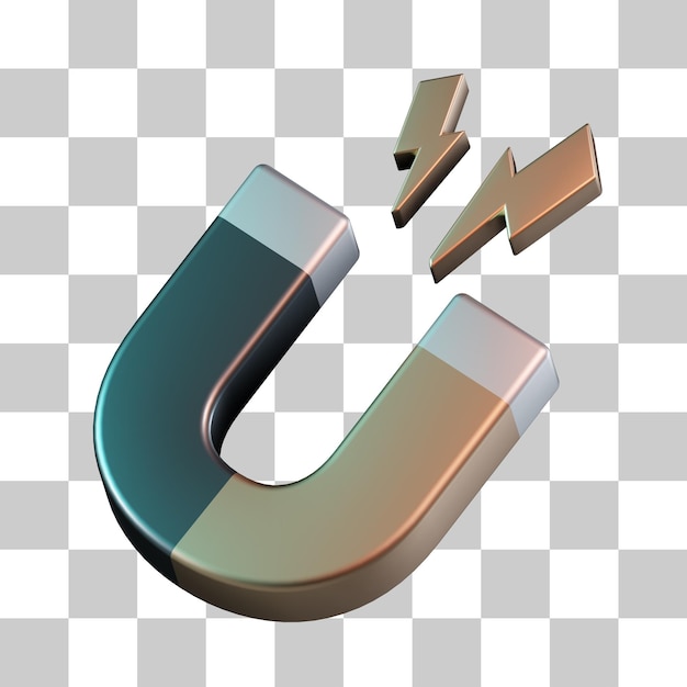 PSD magnet 3d icon