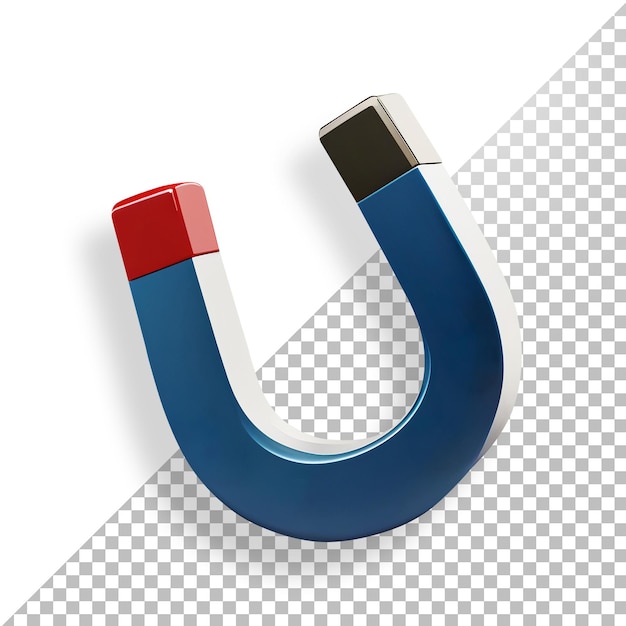 PSD magnet horseshoe 3d without background