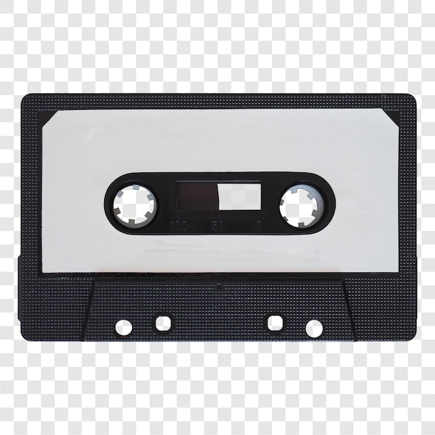 magnetic tape cassette transparent