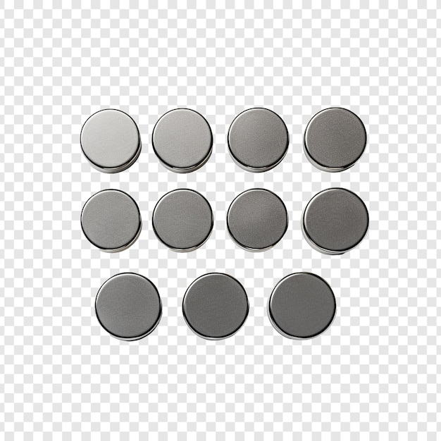 Magnets isolated on transparent background