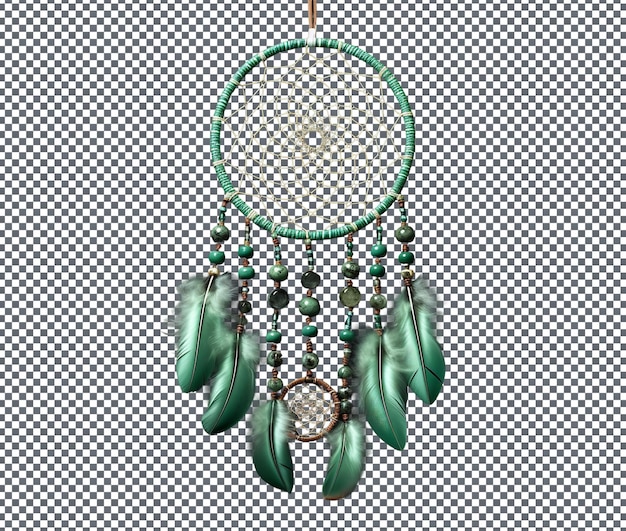 Magnificent Bead Dream Catchers geïsoleerd op een transparante achtergrond