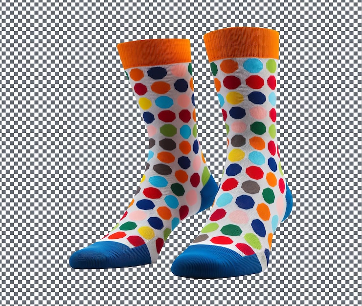 PSD magnificent blend socks isolated on transparent background