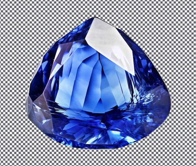 PSD Великолепный голубой шпинельный камень, изолированный на прозрачном фоне