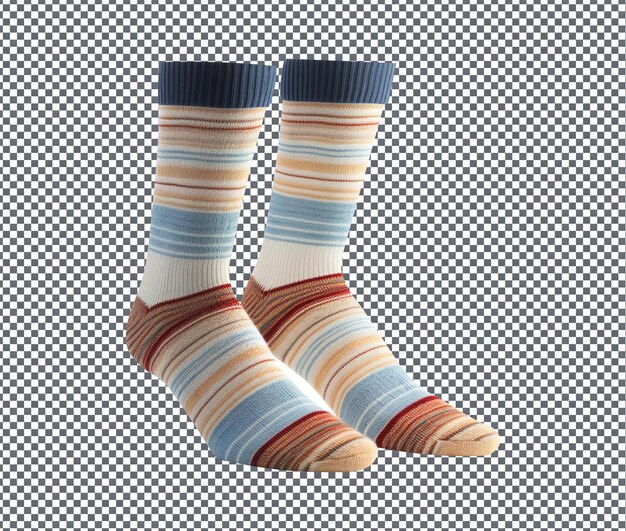 PSD magnificent cashmere wool socks isolated on transparent background