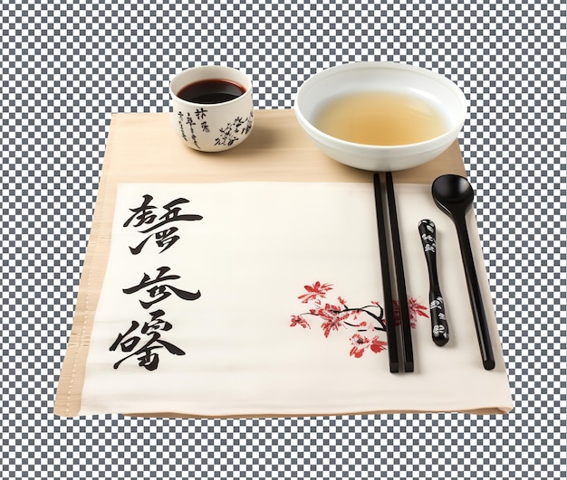 Magnificent chines calligraphy isolated on transparent background