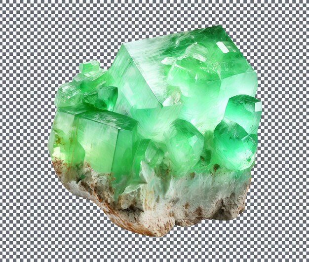 PSD magnificent chrysoprase isolated on white background