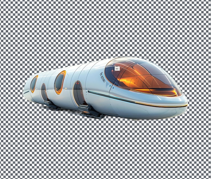 PSD magnificent commuter car isolated on transparent background