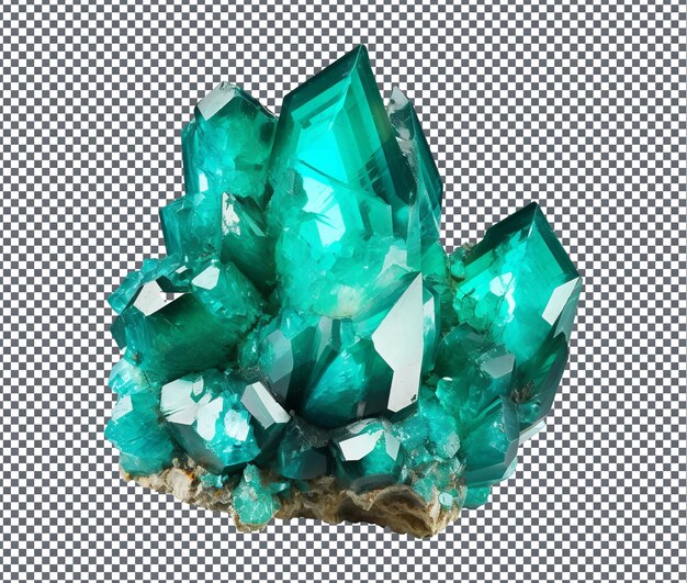 PSD magnificent dioptase isolata su uno sfondo trasparente