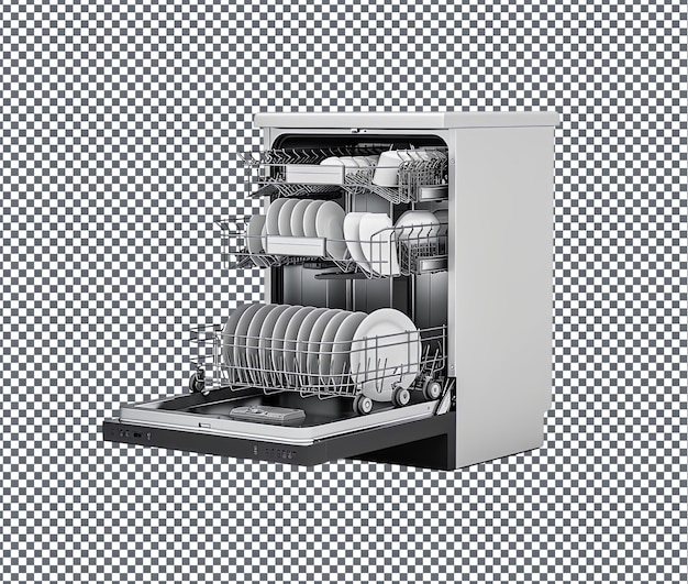 magnificent dishwasher_ isolated on transparent background