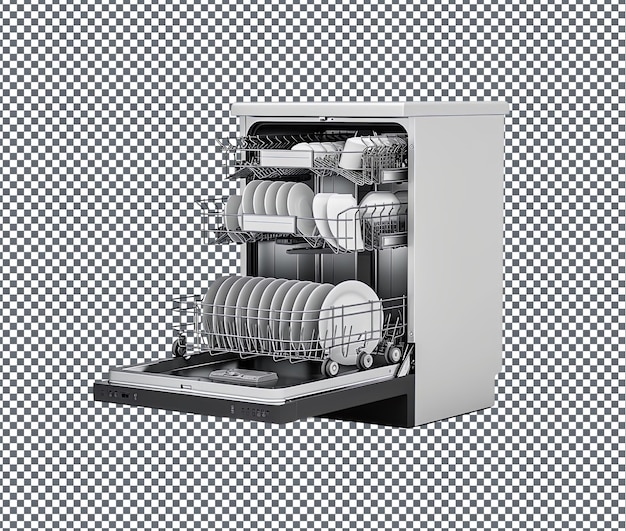 PSD magnificent dishwasher_ isolated on transparent background