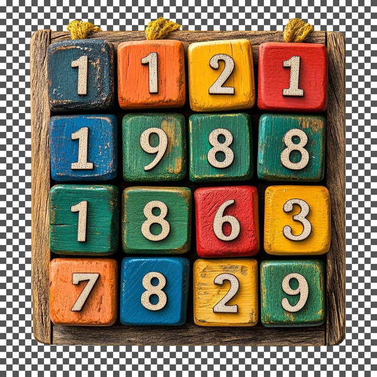 PSD magnificent diy advent calendar theme isolated on transparent background
