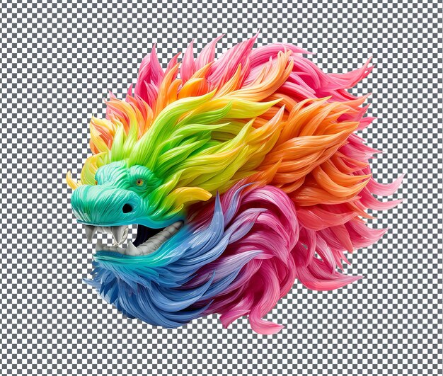 PSD magnificent dragon beard isolated on transparent background