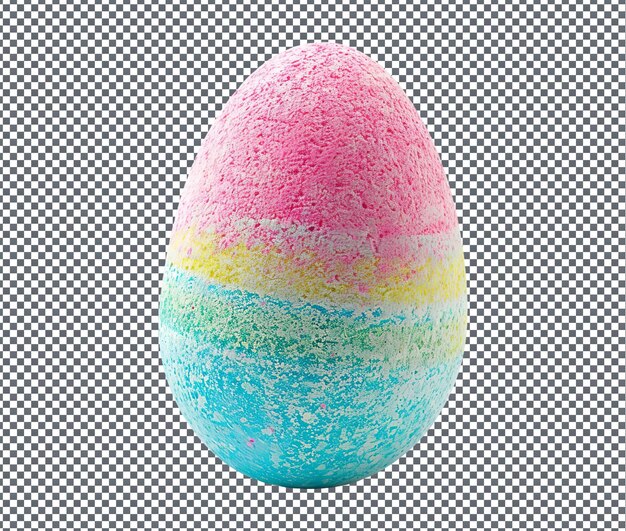 Magnificent eggs shaped sidewalk chalk isolated on transparent background