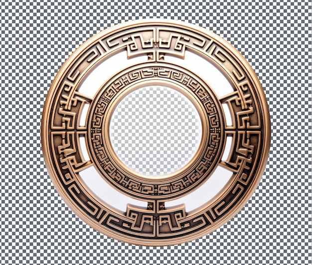 Magnificent feng shui compass isolated on transparent background