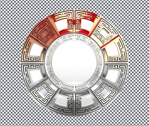 Magnificent Feng Shui Compass isolated on transparent background