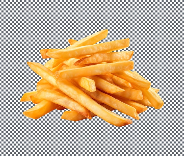 Великолепные картофель фри на белом фоне