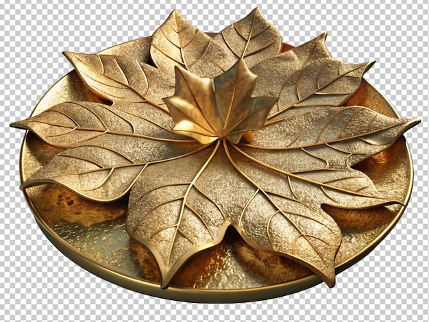 Magnificent gold leaf charger plate