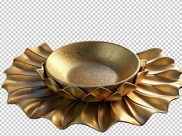 Magnificent gold leaf charger plate