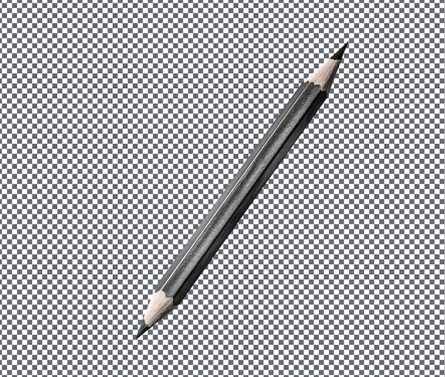 Magnificent graphite shadow isolated on transparent background