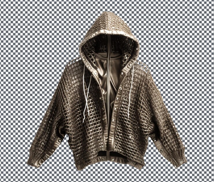 PSD magnificent hoodie isolated on transparent background