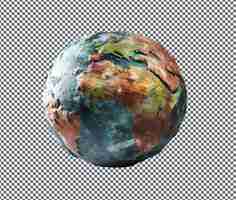 PSD magnificent jasper earth isolated on transparent background