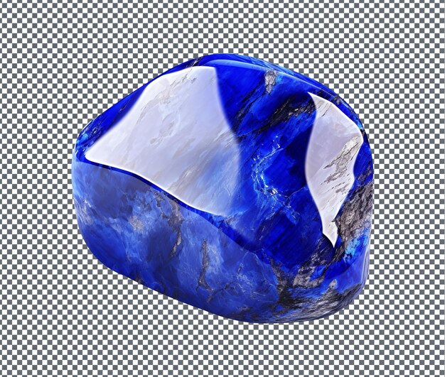 PSD magnificent lapis lazuli isolated on transparent background