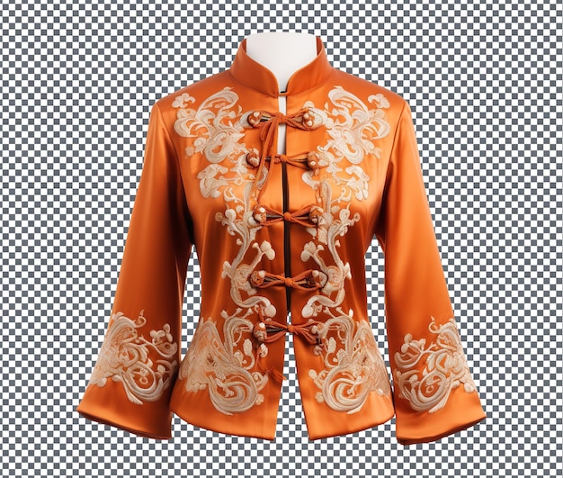 magnificent mandarin jacket isolated on transparent background