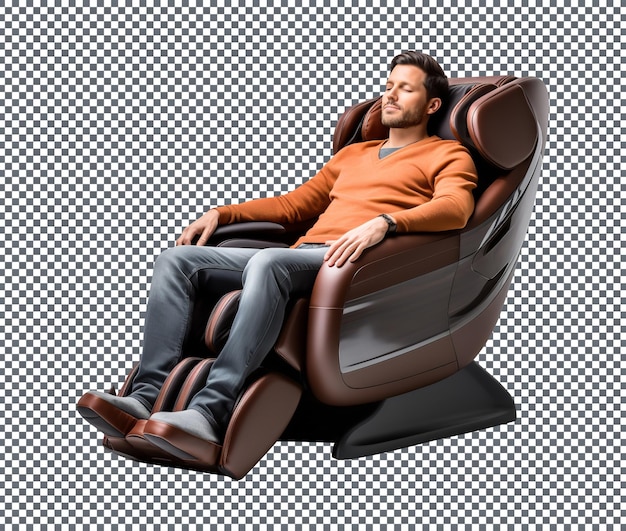 PSD magnificent massage chair geïsoleerd op een doorzichtige achtergrond