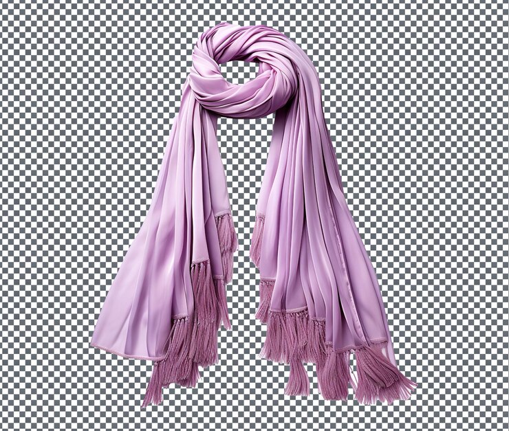 PSD magnificent mesh overlay scarf isolated on transparent background
