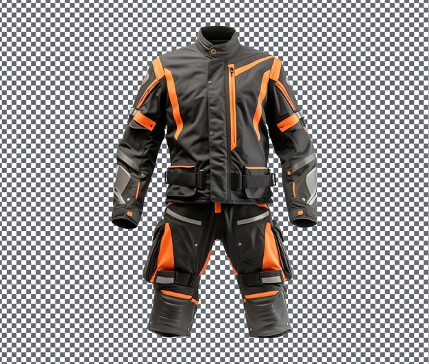 PSD magnificent motorcycle rain suit geïsoleerd op transparante achtergrond