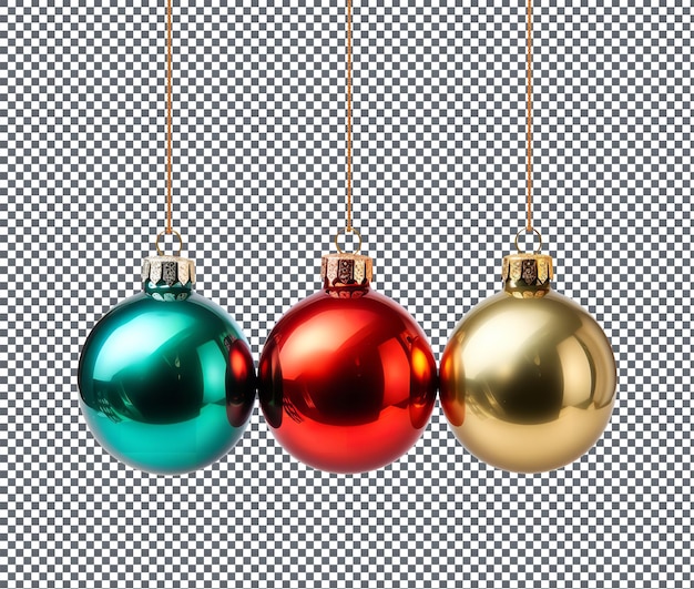 Magnificent ornaments decorative baubles isolated on white background