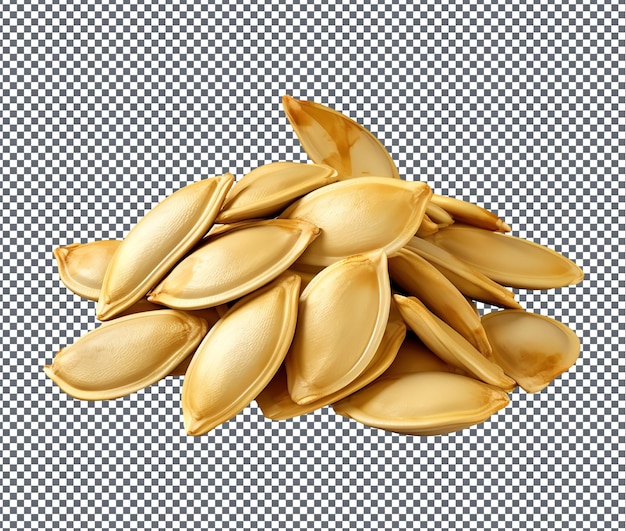 PSD magnificent pumpkin seeds isolated on transparent background