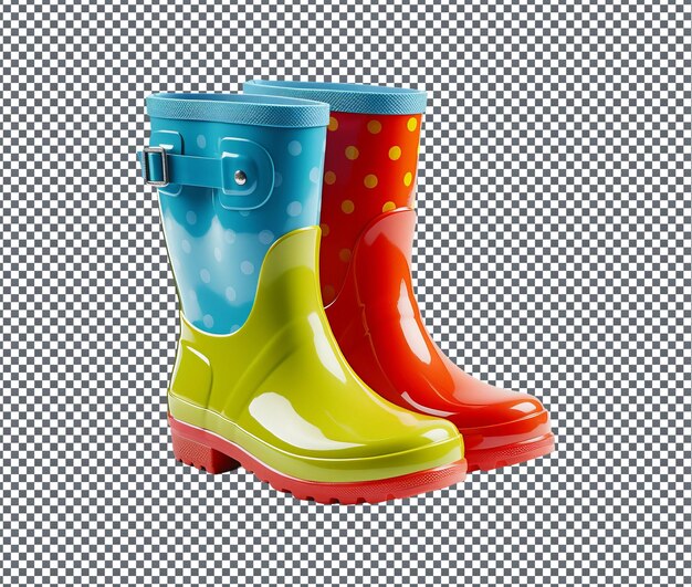 Magnificent rain boots isolated on transparent background