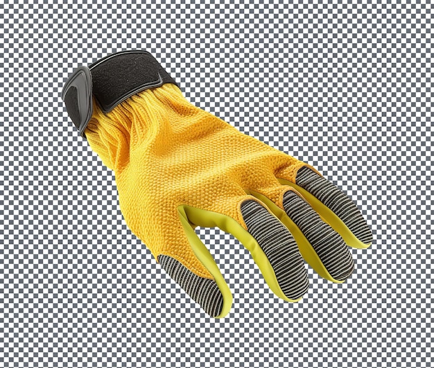 PSD magnificent resistant gloves isolated on transparent background