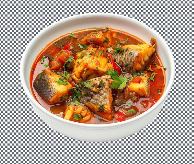 Magnificent spicy fish isolated on transparent background