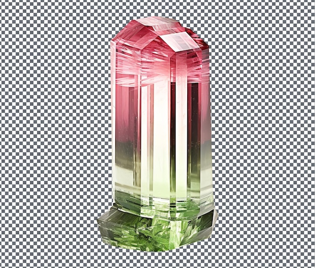 PSD magnificent tourmaline stone isolated on transparent background