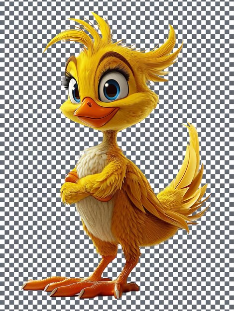 magnificent tweety bird isolated on white background