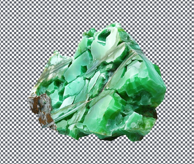 Magnificent Variscite isolated on transparent background